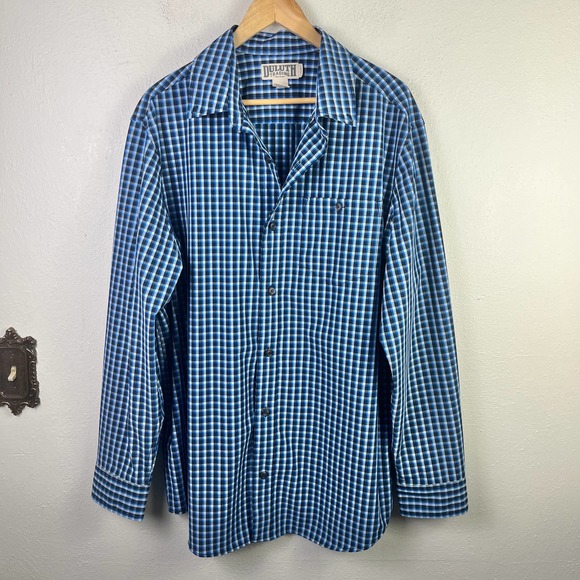 Duluth Trading Co Other - Duluth Trading Co Stretch Plaid Blue Shirt Outdoor Size Large